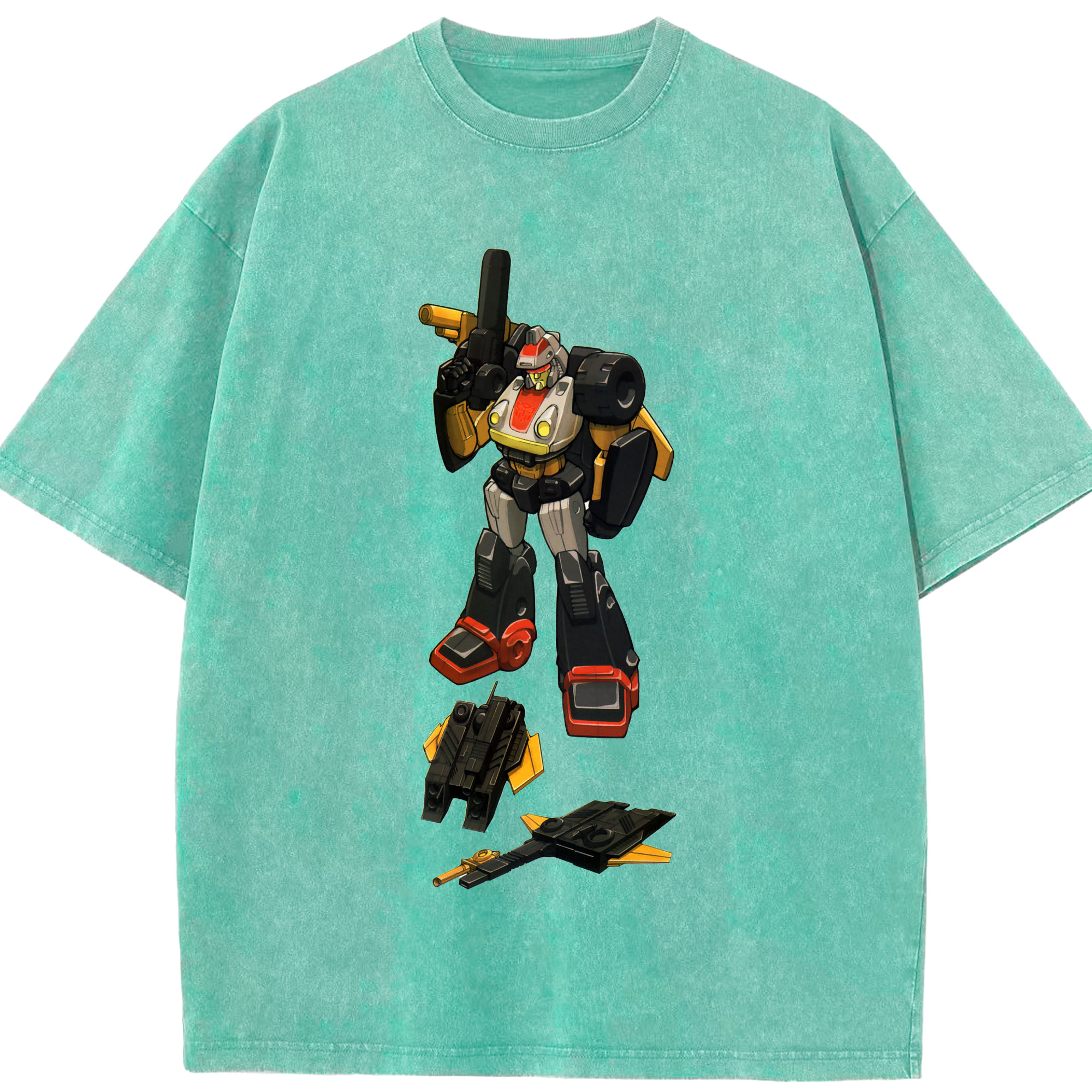 （画像用）  綿100% ヴィンテージ風 半袖Tシャツ（フロントプリント）